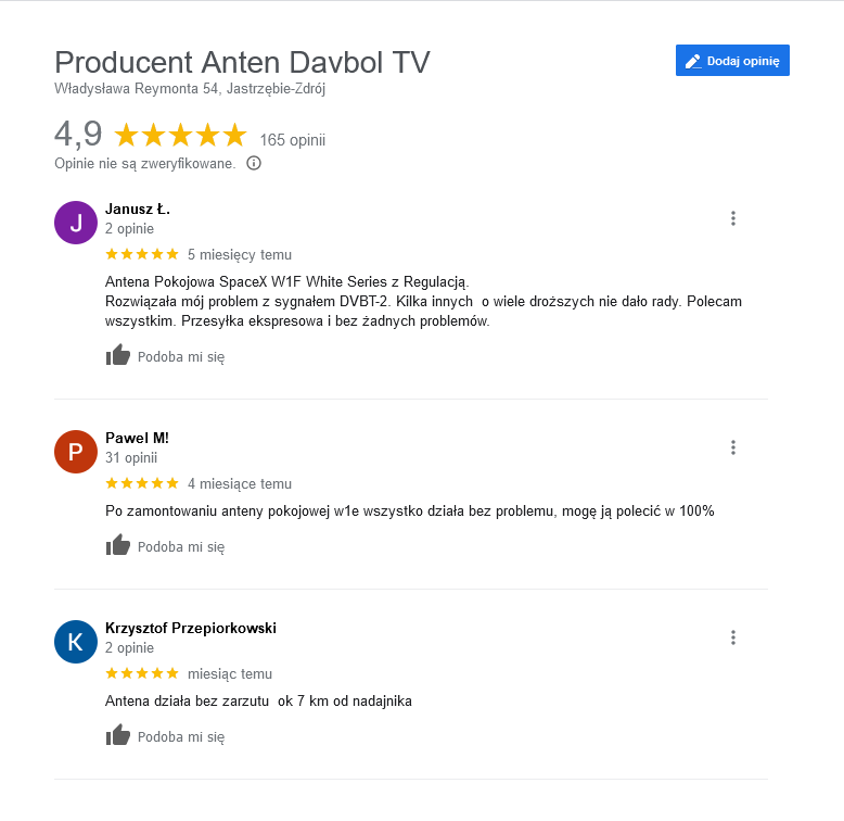 Opinie Davbol TV